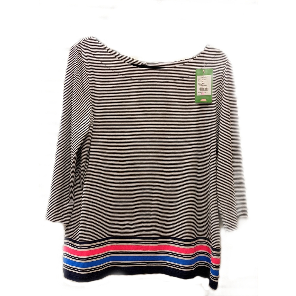*SOLD* Lilly Pulitzer Waverly 3/4 Sleeve Top Tee